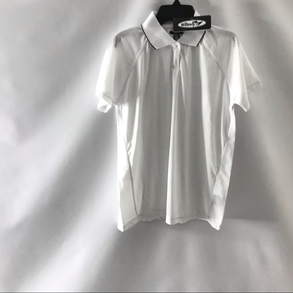 Willow Pointe Polo Golf Shirt Size M White Short